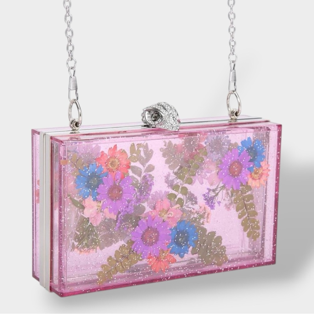 Kurt Geiger 🪢EUC Flower Box Clutch